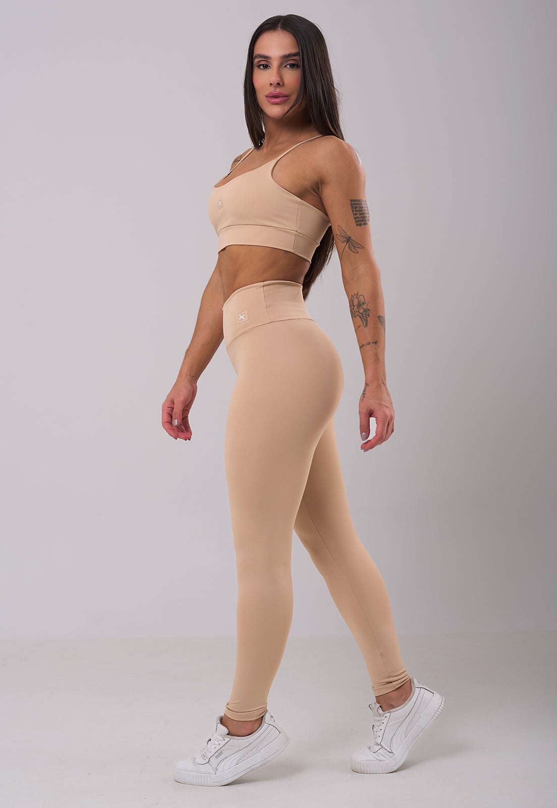 Conjunto Legging + Top Basic Nude