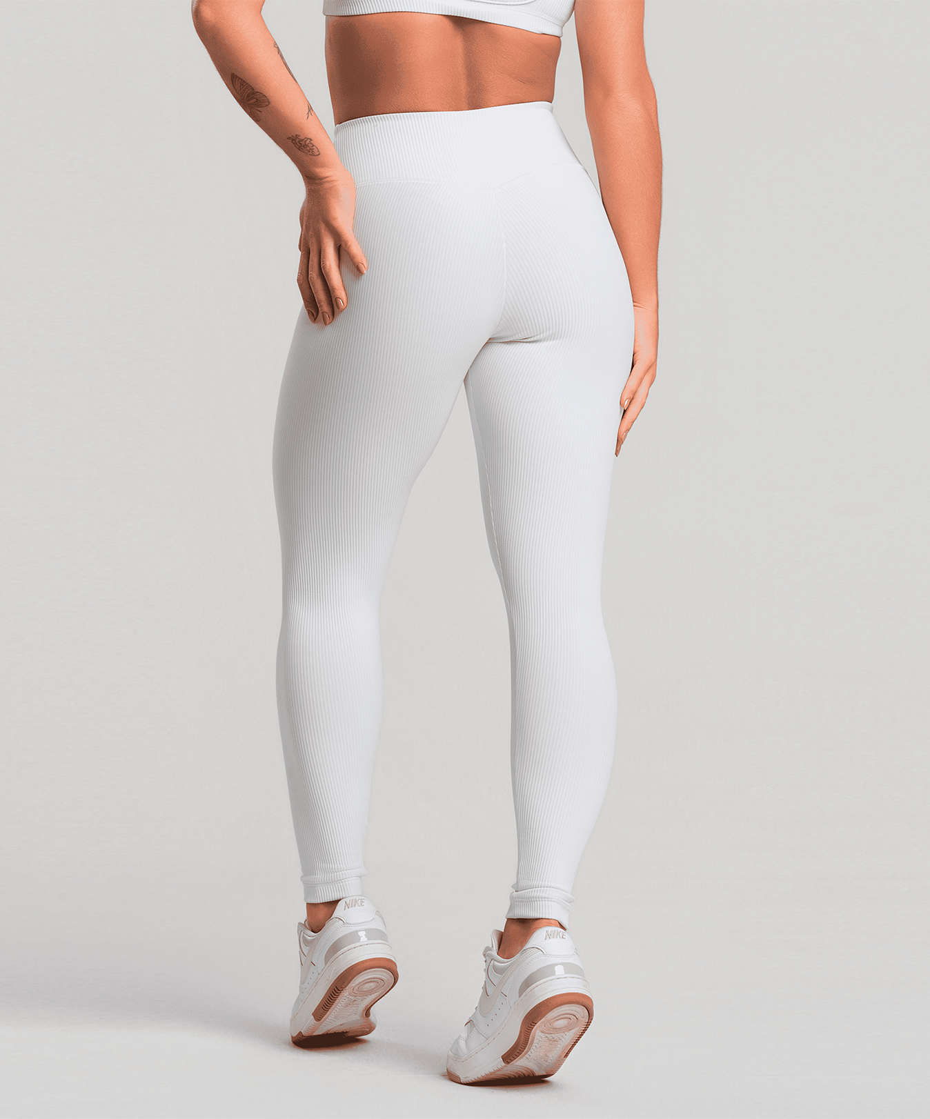 Legging Canelado Branco