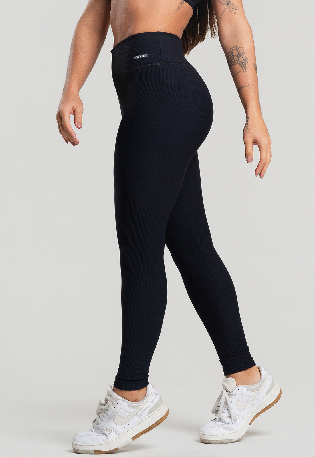 Legging Canelado Preto