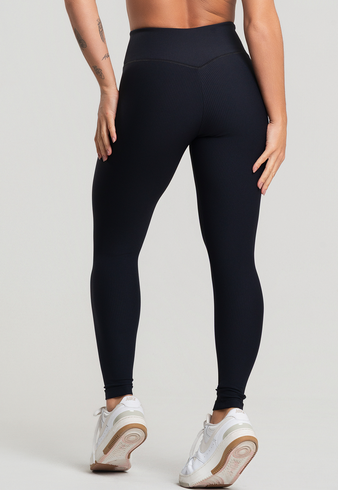 Legging Canelado Preto
