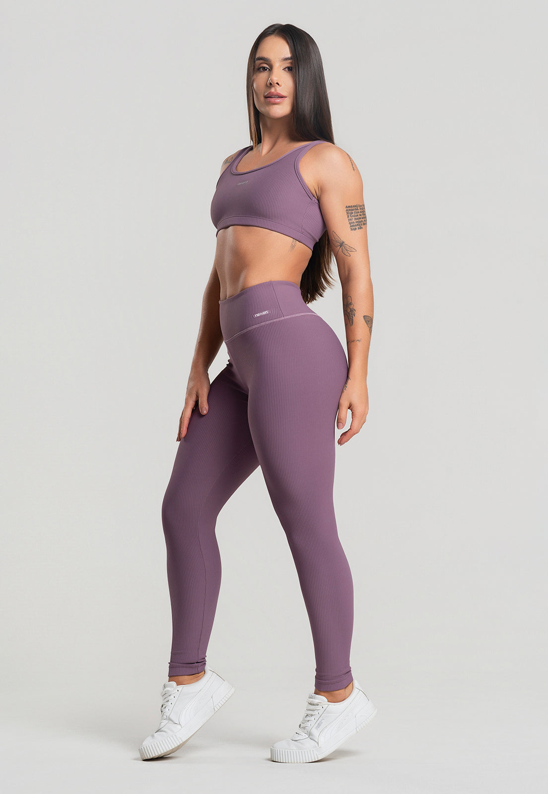 Conjunto Calça + Top Canelado Satin