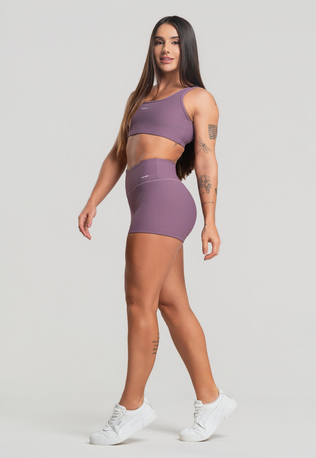 Conjunto Short + Top Canelado Satin