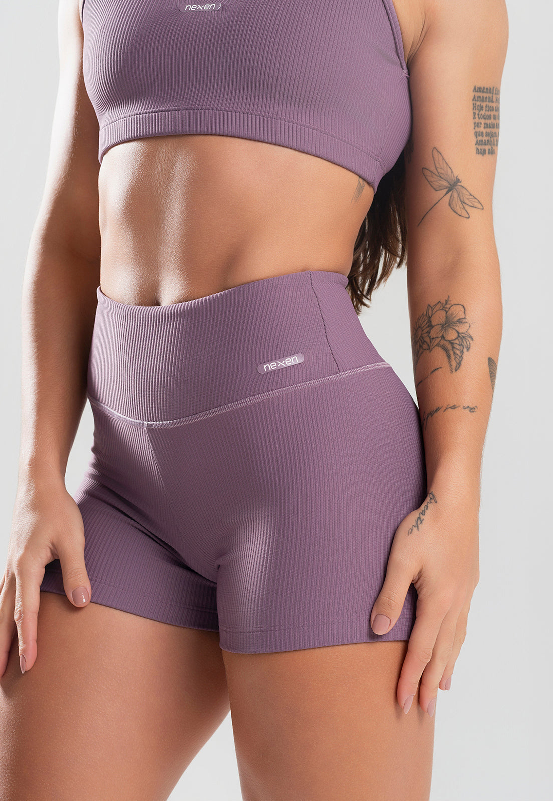 Conjunto Short + Top Canelado Satin