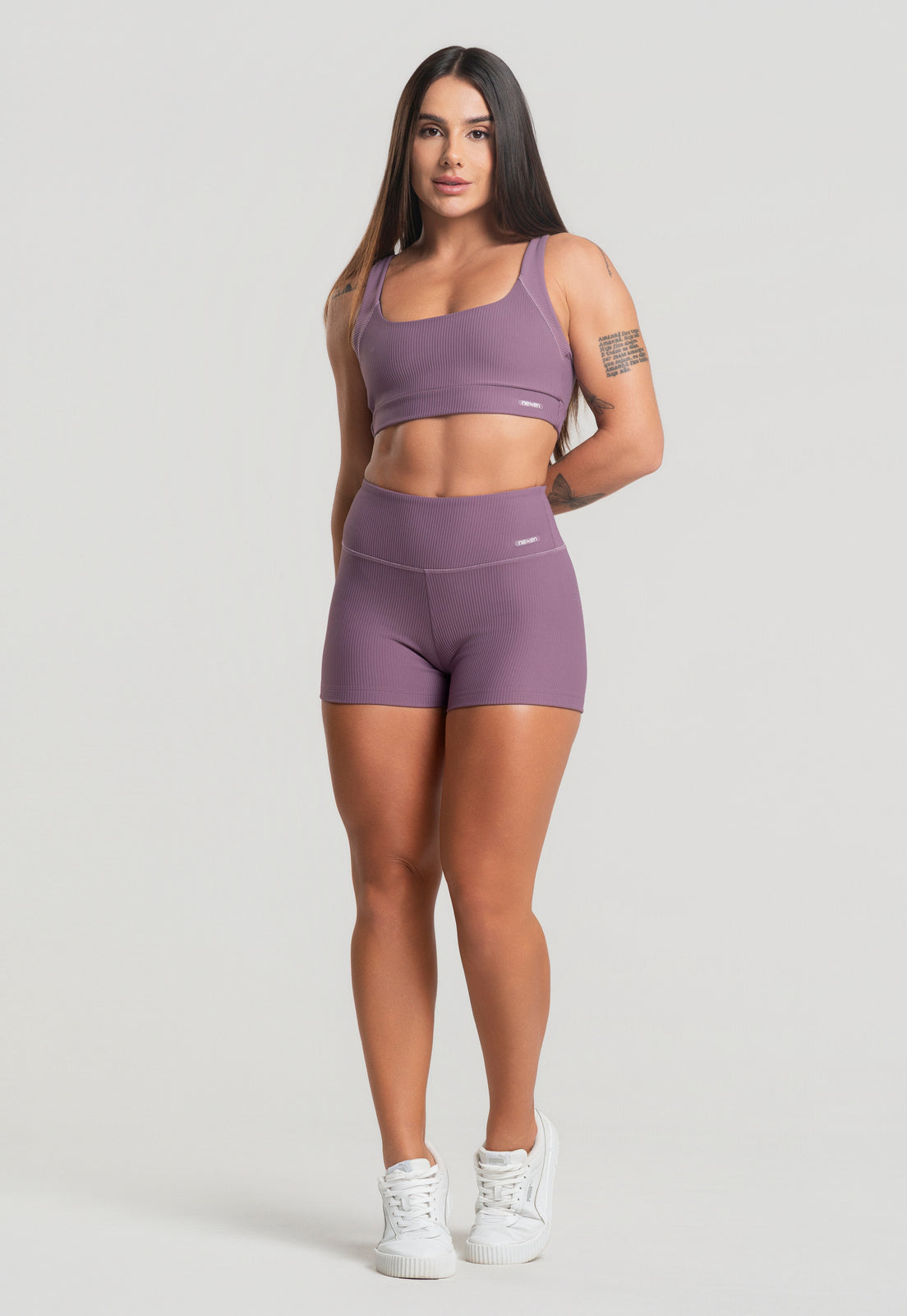 Conjunto Short + Top Canelado Satin