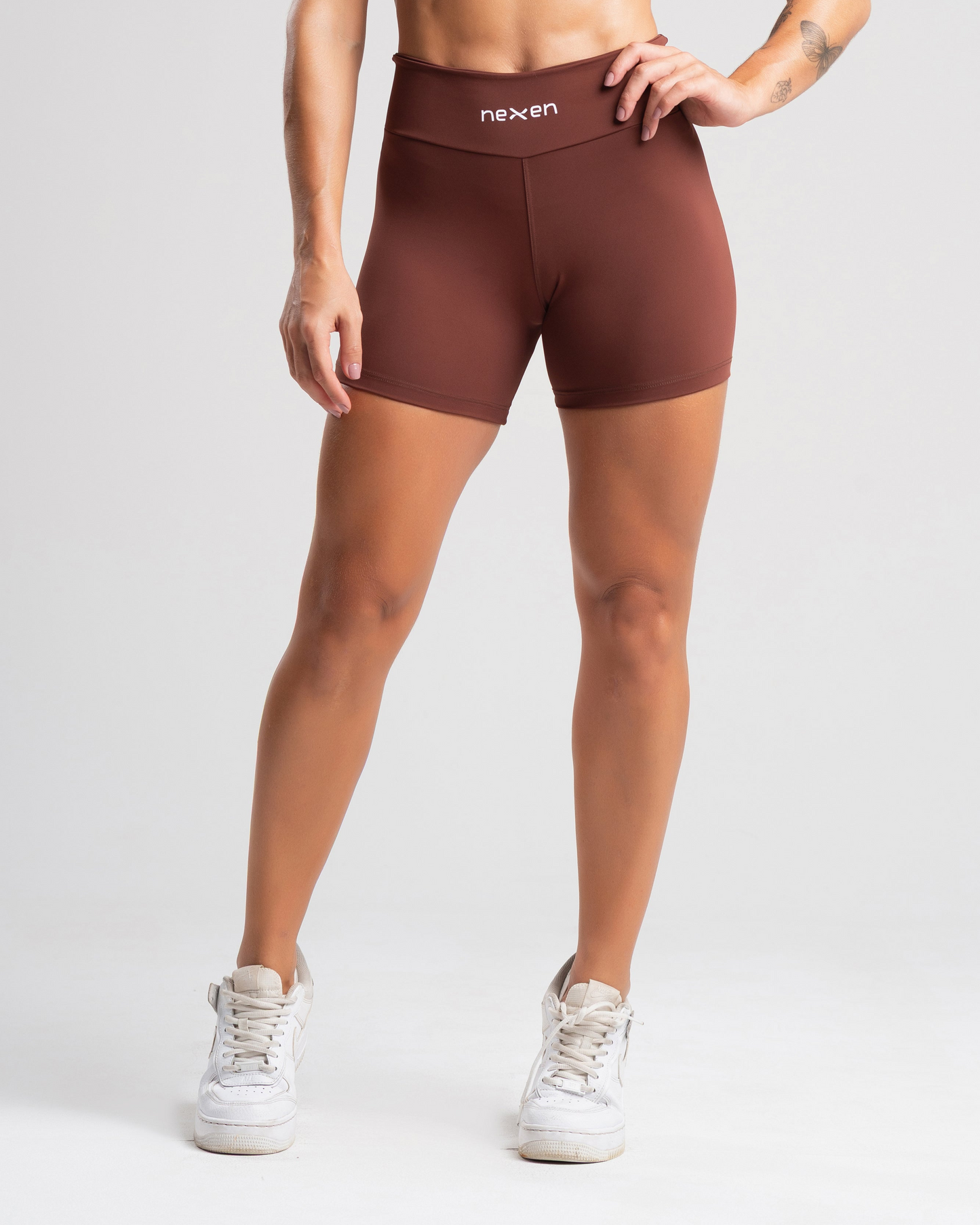 Short Tank Marrom Poliamida