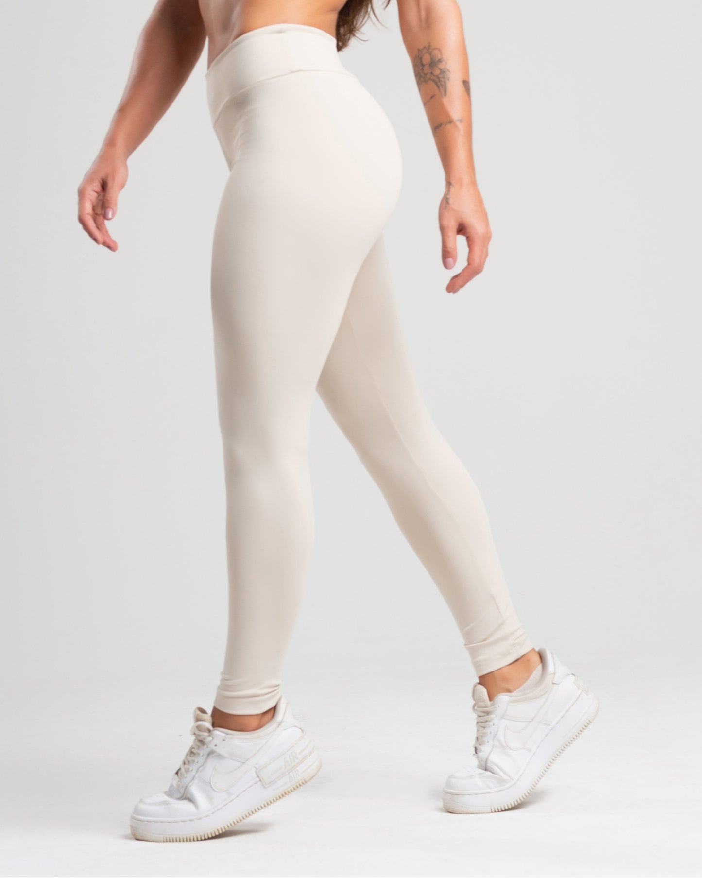 Legging Tank Areia Poliamida
