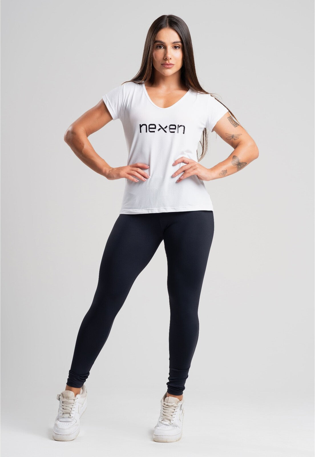 Conjunto Básico Nexen Dia a Dia Legging+Blusa - Branco