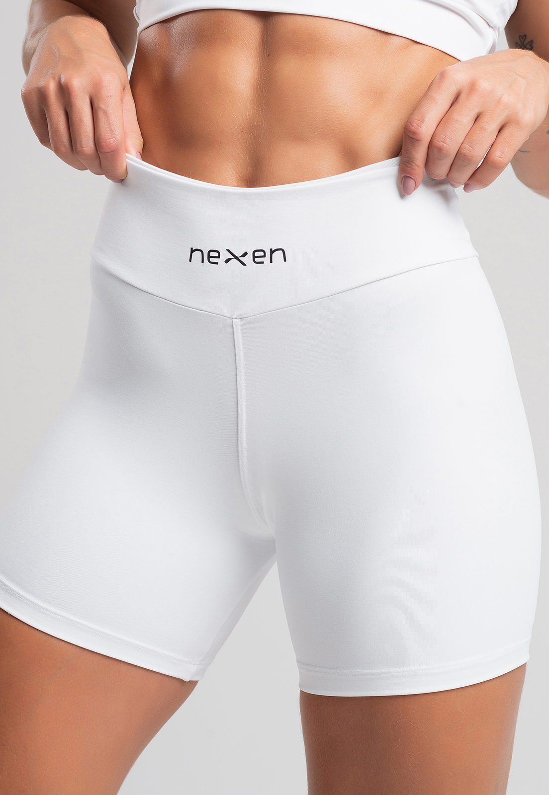 Short Tank Branco Poliamida