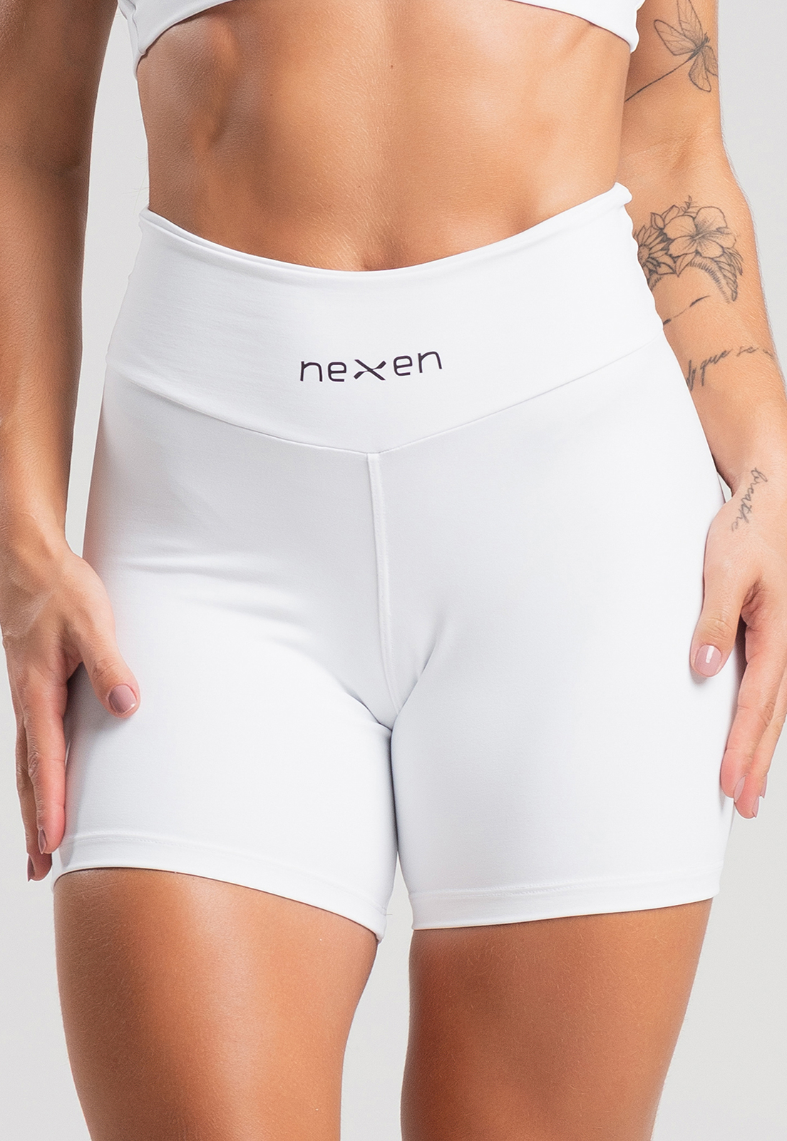 Short Tank Branco Poliamida