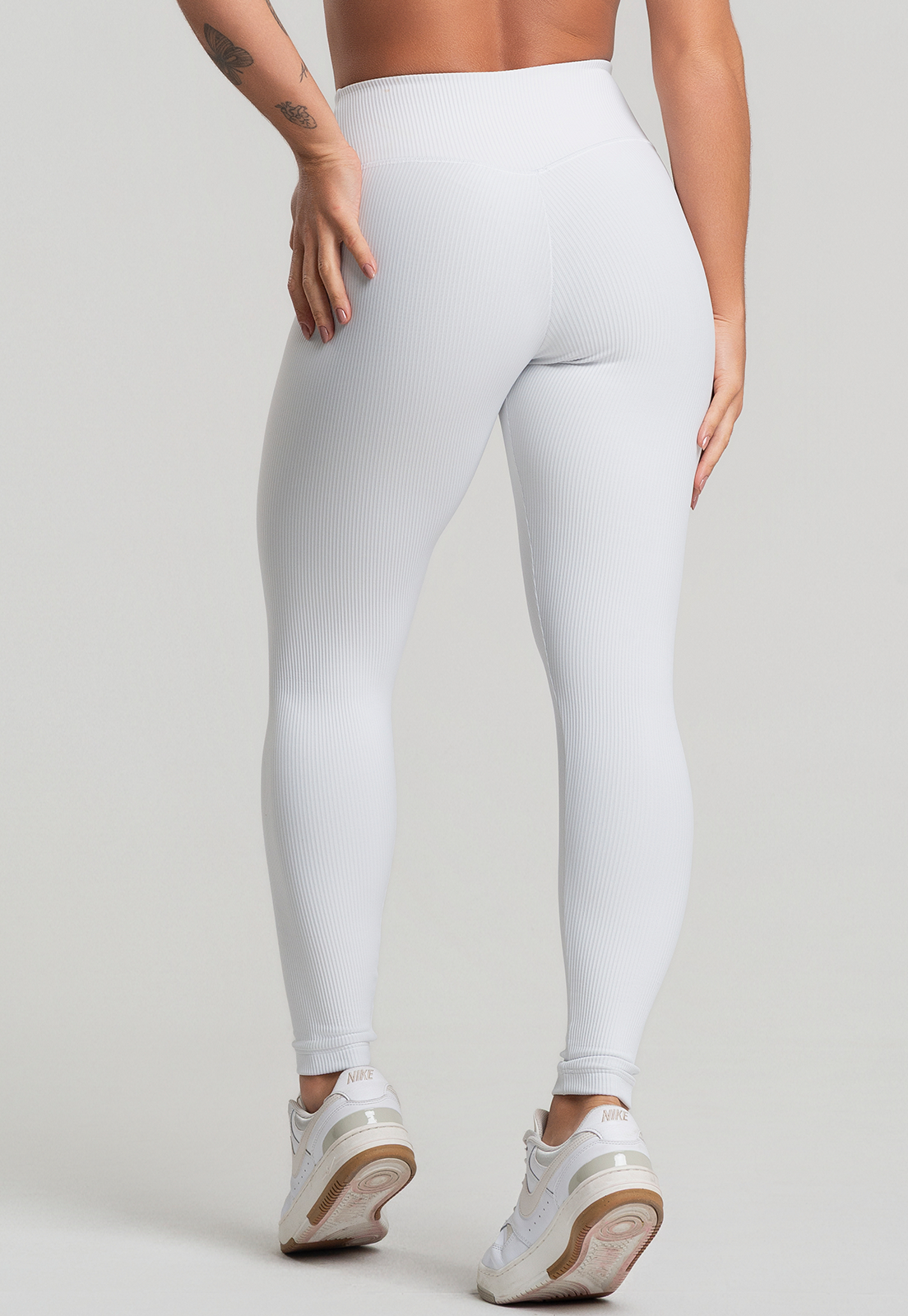 Legging Canelado Branco