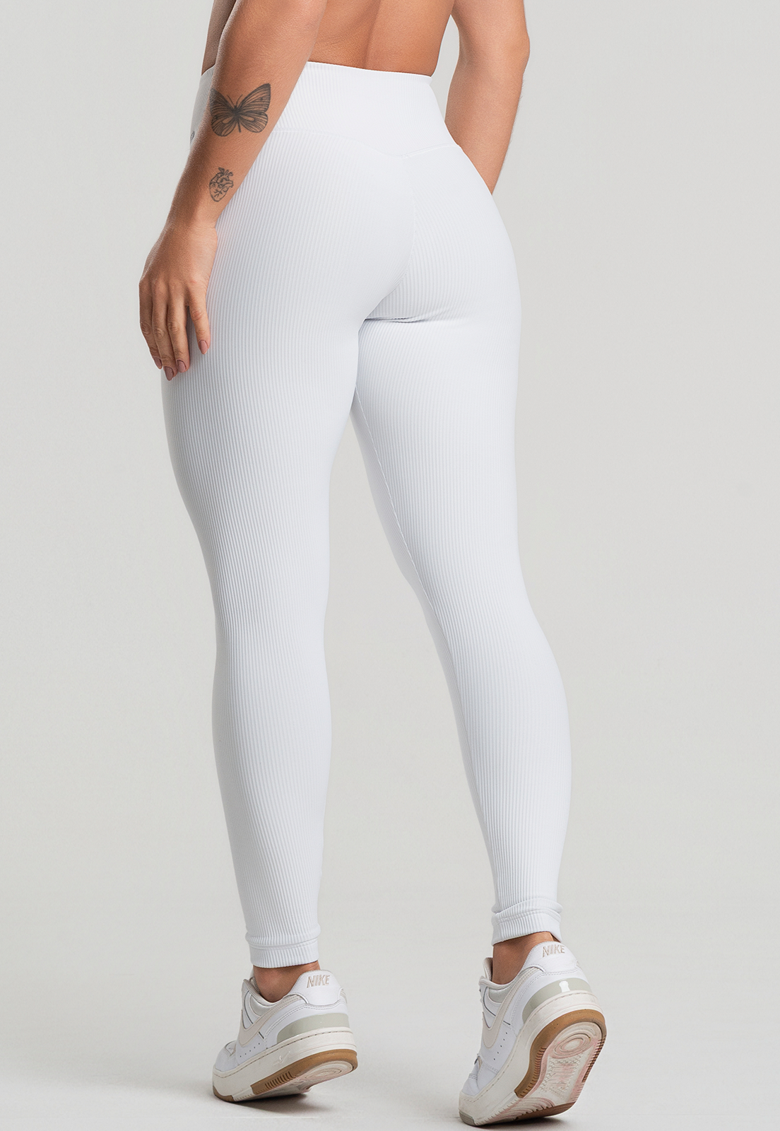 Legging Canelado Branco