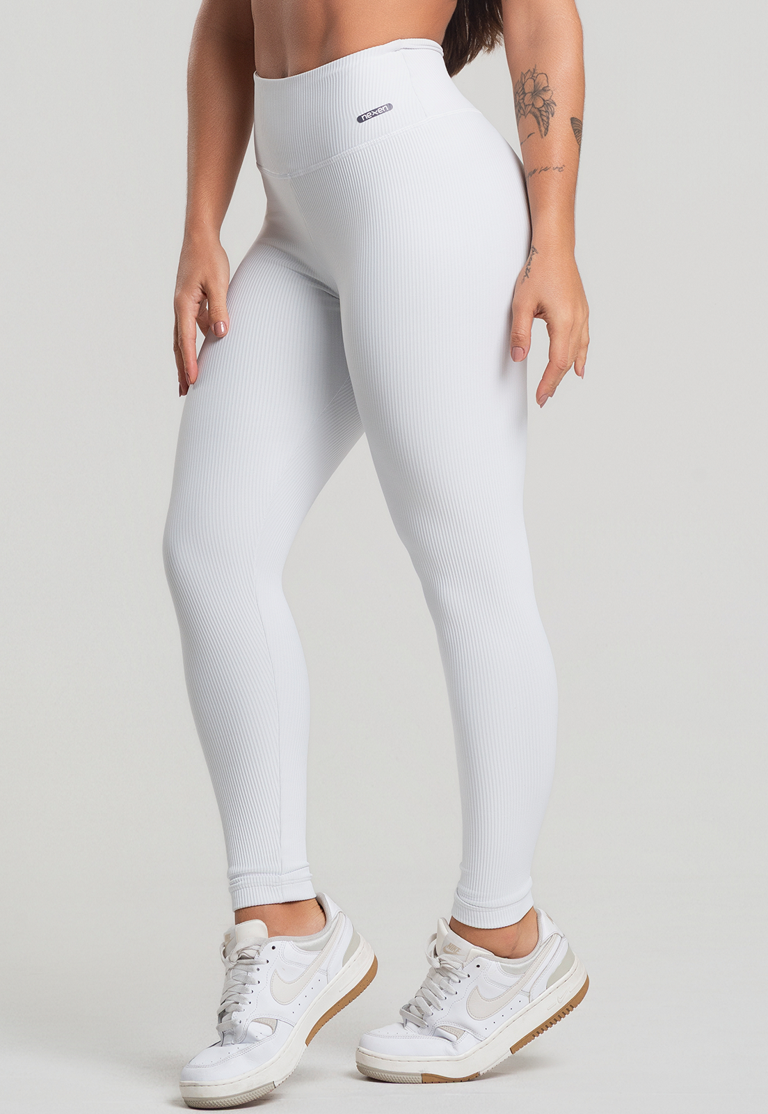 Legging Canelado Branco