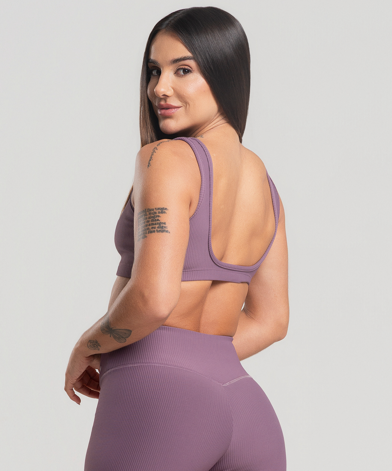 Top Alça Canelado Satin