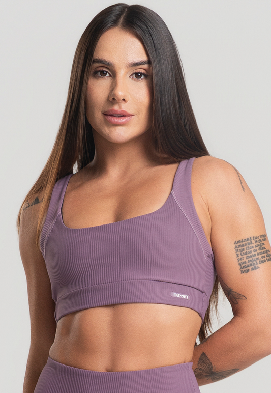 Top Cruzado Canelado Satin