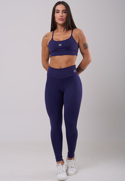 Conjunto Legging + Top Basic Marinho