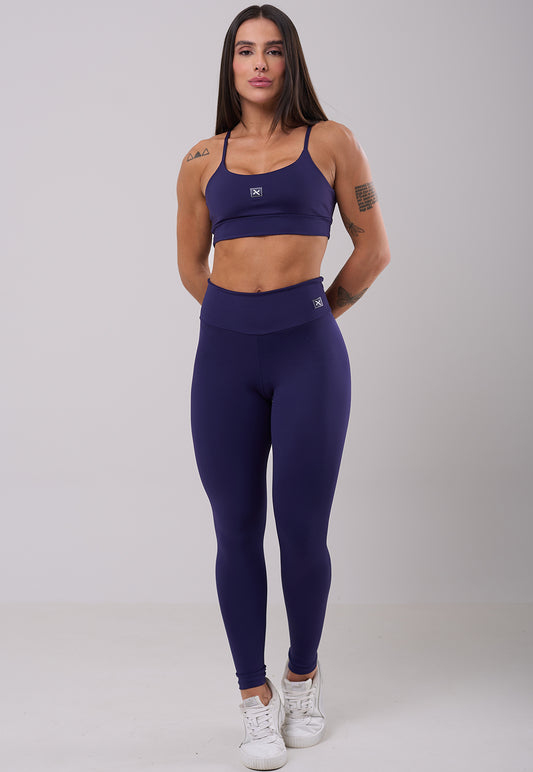 Conjunto Legging + Top Basic Marinho