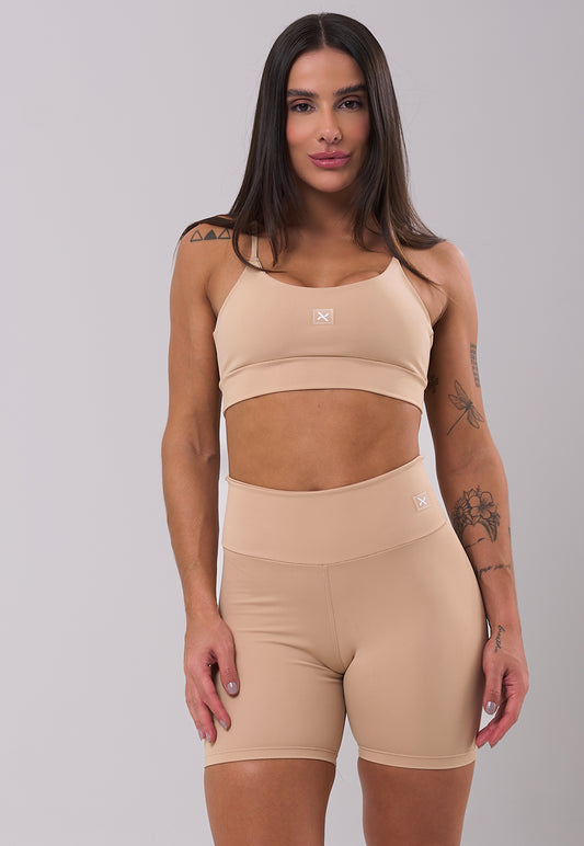 Conjunto Short + Top Basic Nude