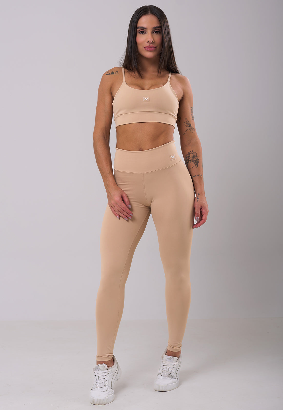 Conjunto Legging + Top Basic Nude