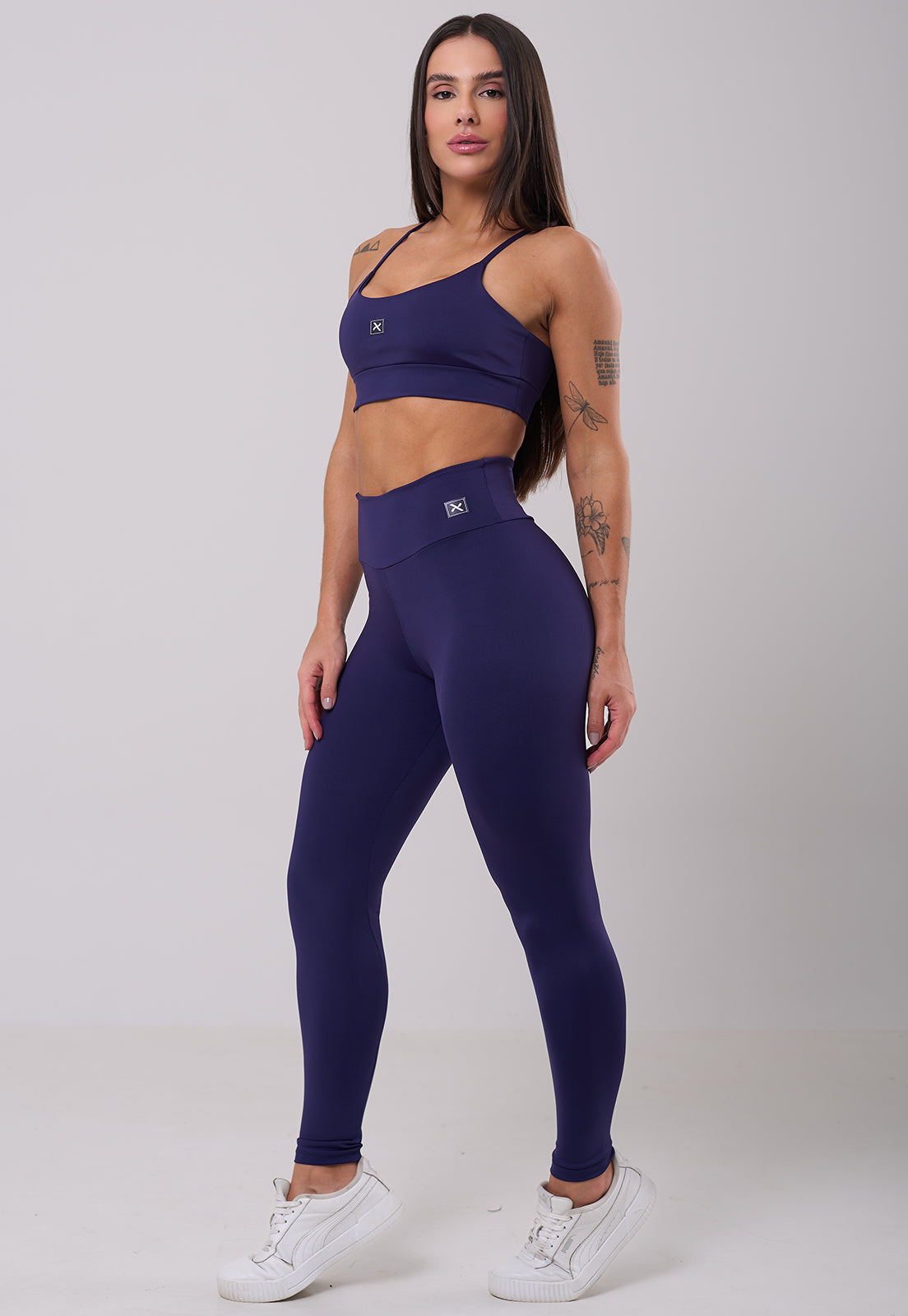 Conjunto Legging + Top Basic Marinho