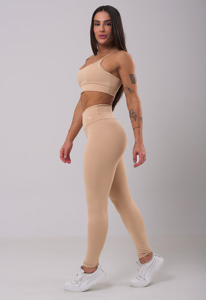 Conjunto Legging + Top Basic Nude
