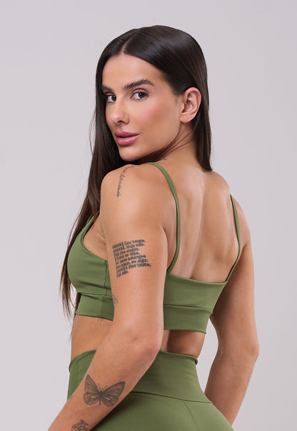 Top Basic Verde Oliva