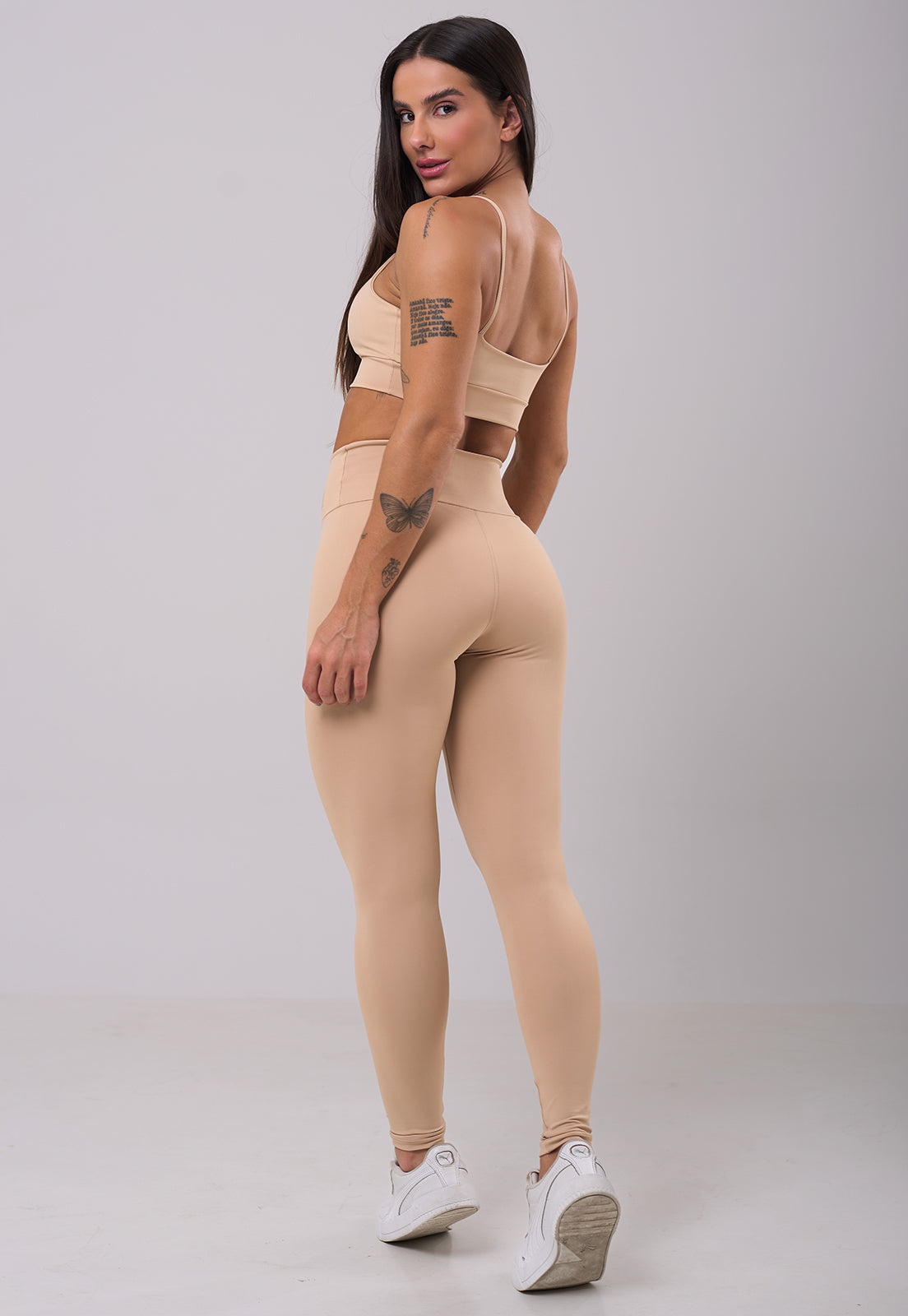 Conjunto Legging + Top Basic Nude