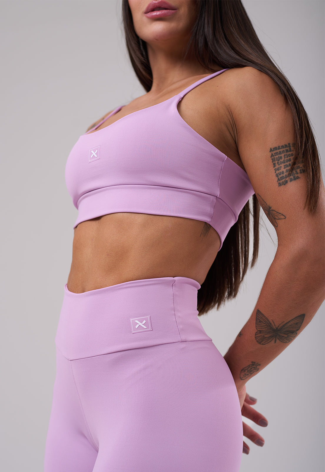 Conjunto Short + Top Basic Lavanda