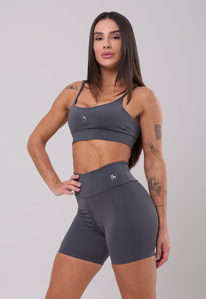 Conjunto Short + Top Basic Grafite