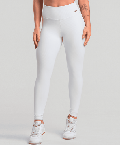 Legging Canelado Branco