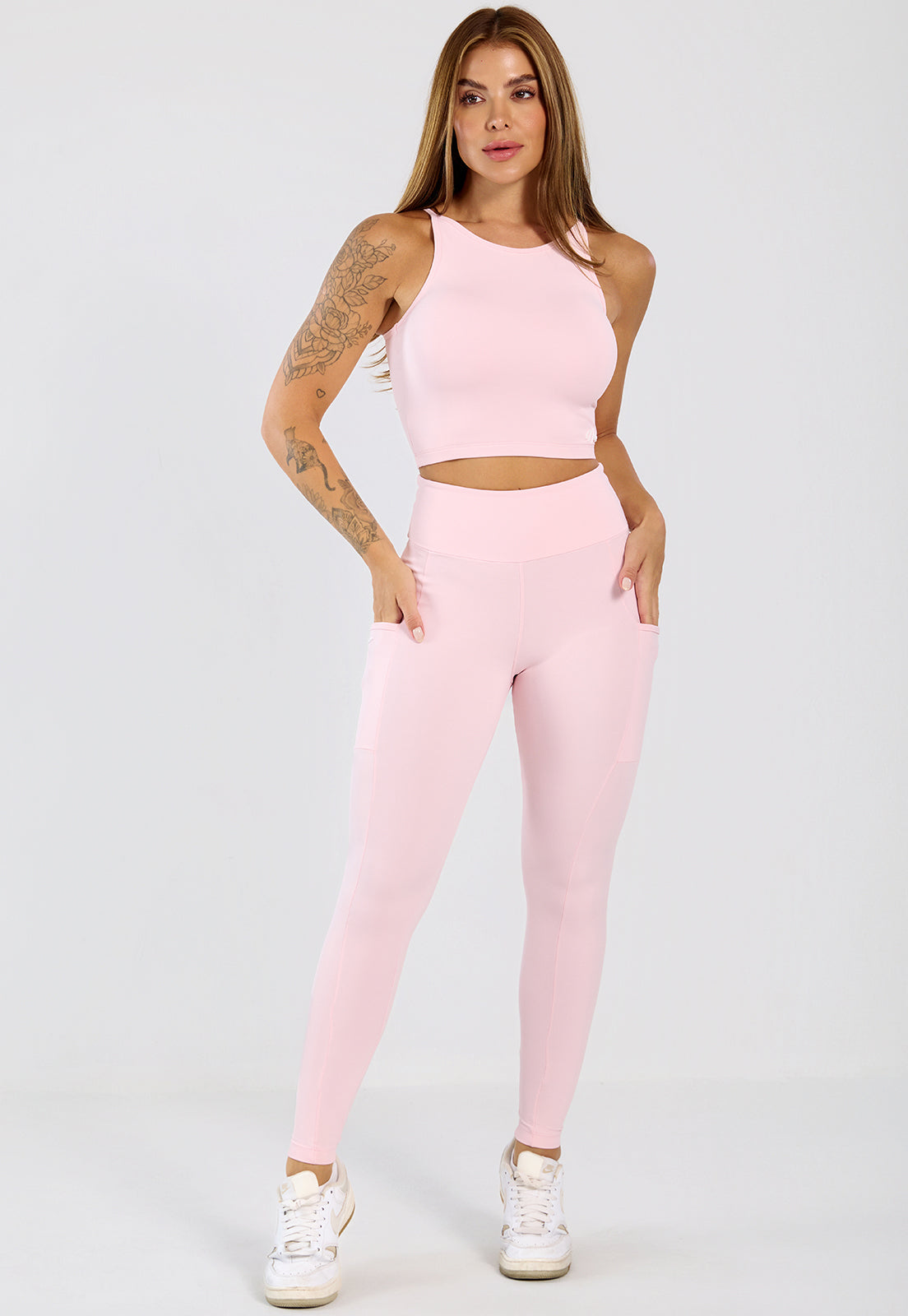 Conjunto Top e Legging Íris Rosa