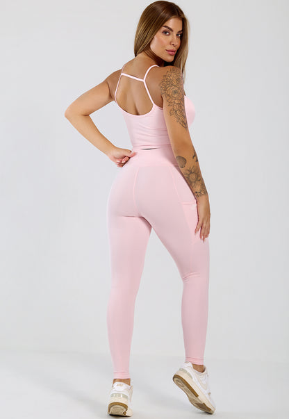 Conjunto Top e Legging Íris Rosa