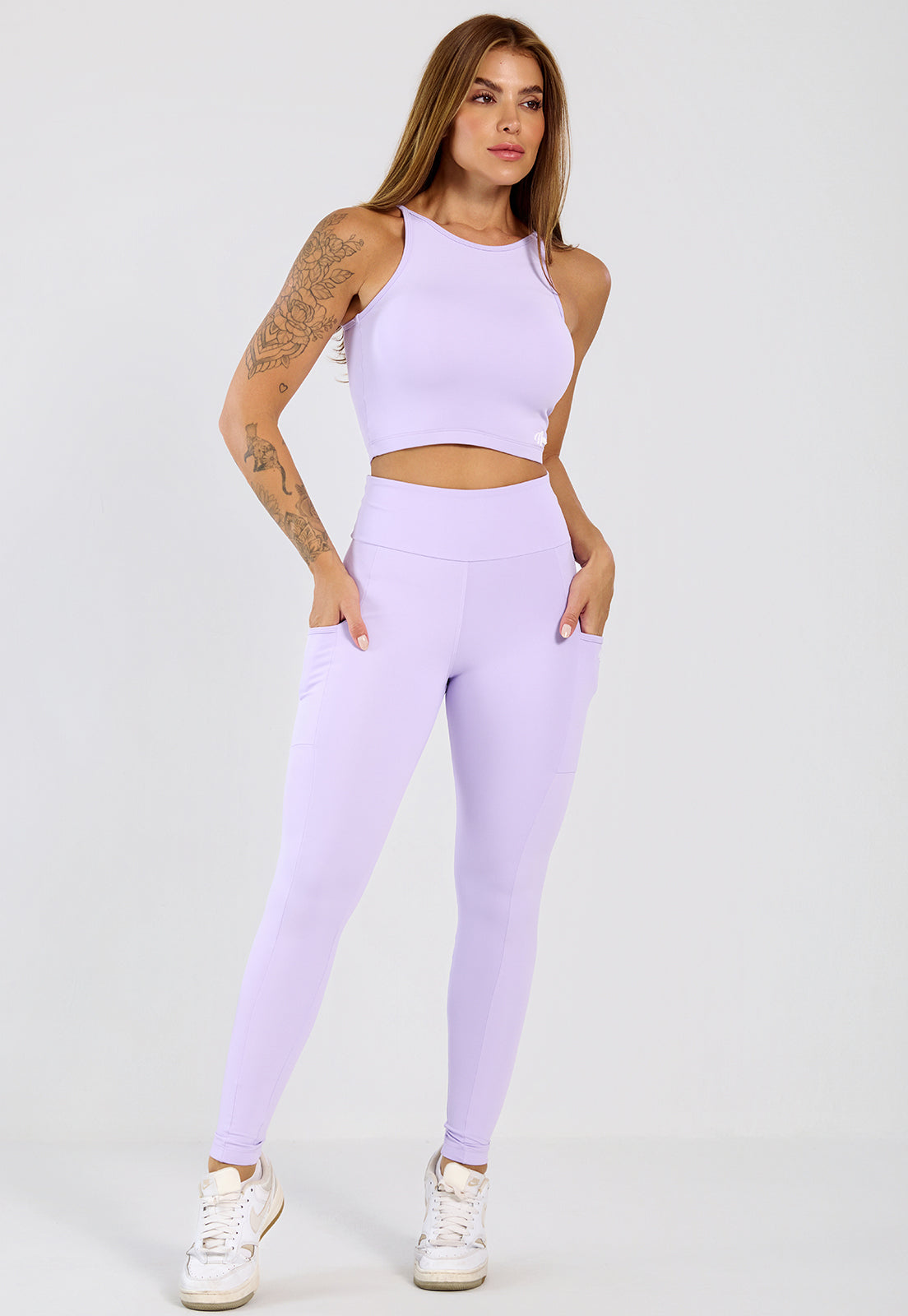 Conjunto Top e Legging Íris Lilas
