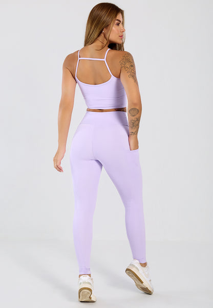 Conjunto Top e Legging Íris Lilas