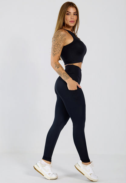 Conjunto Top e Legging Íris Preto