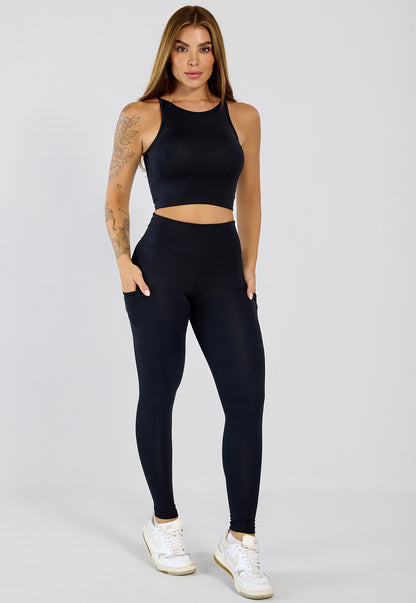 Conjunto Top e Legging Íris Preto