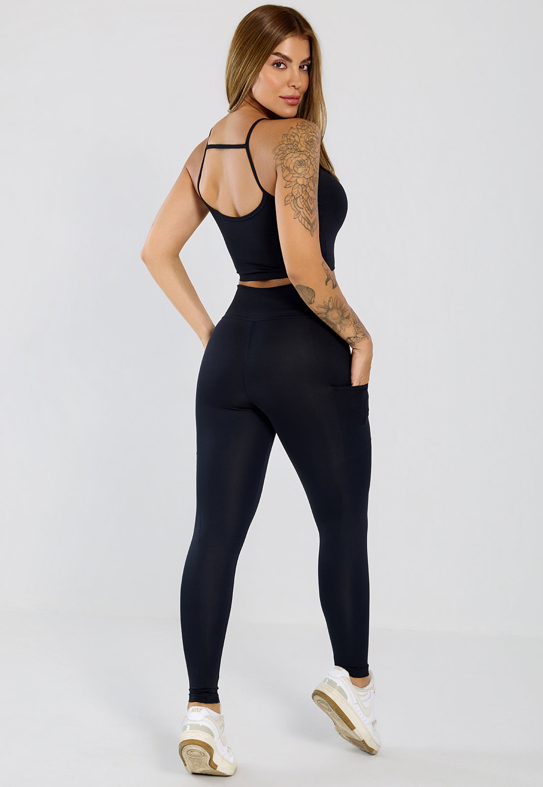 Conjunto Top e Legging Íris Preto
