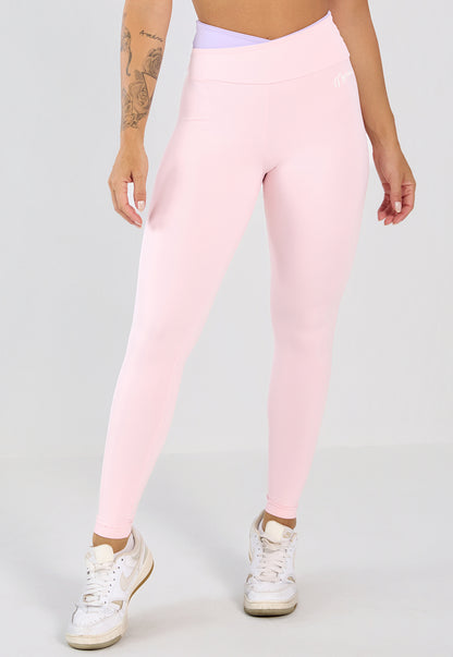 Legging Lótus Rosa e Lilás