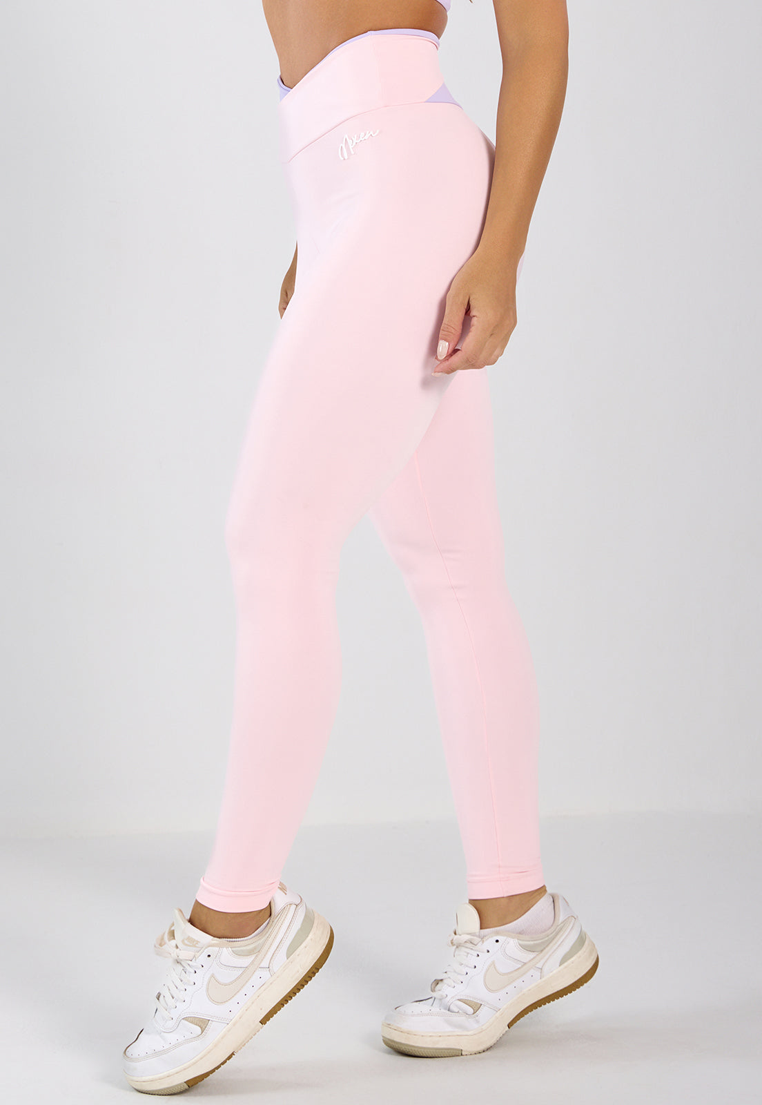 Conjunto Legging e Top Lótus Rosa e Lilás