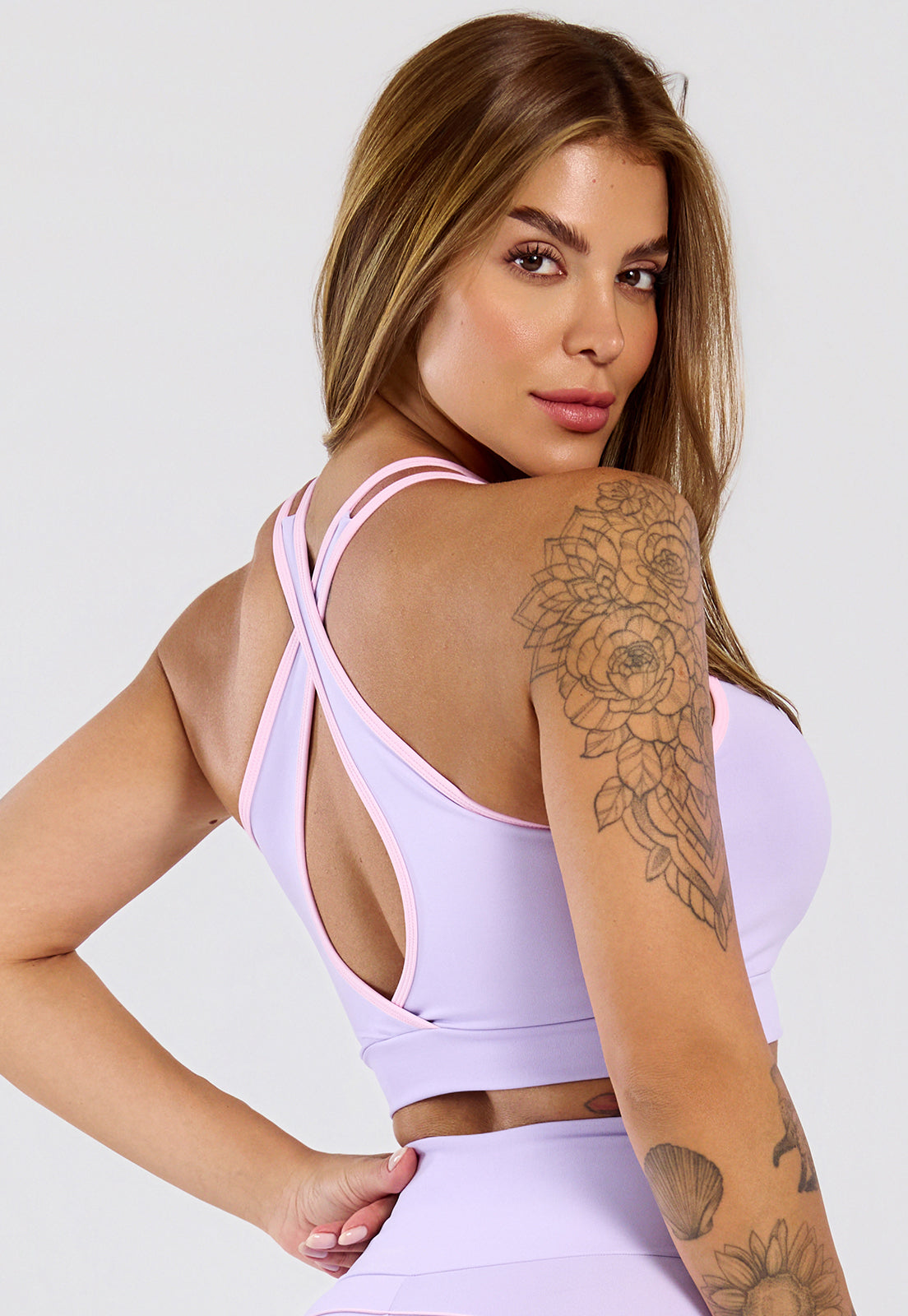 Conjunto Short e Top Flora Lilàs