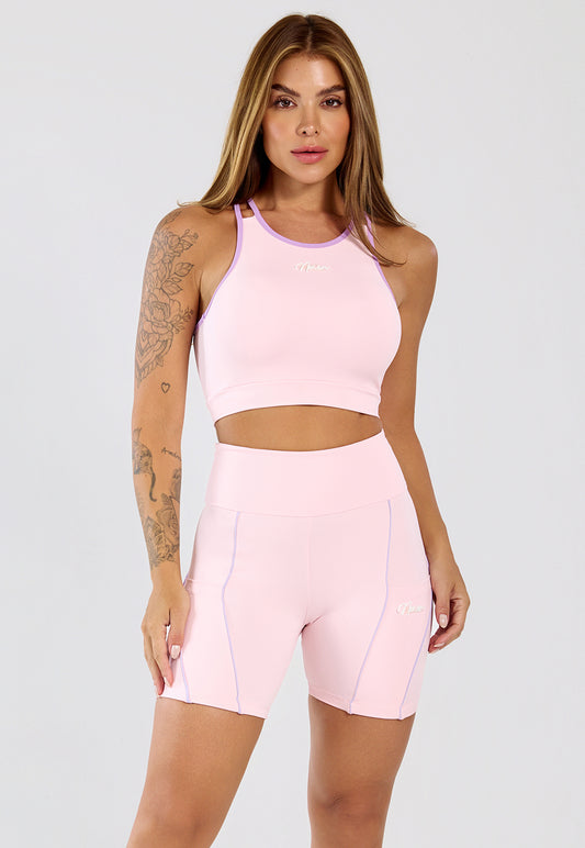 Conjunto Short & Top Flora Rosa