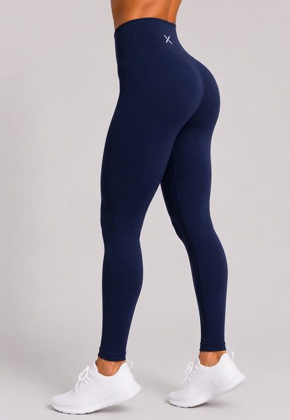 Legging Canelada Poliéster Marinho