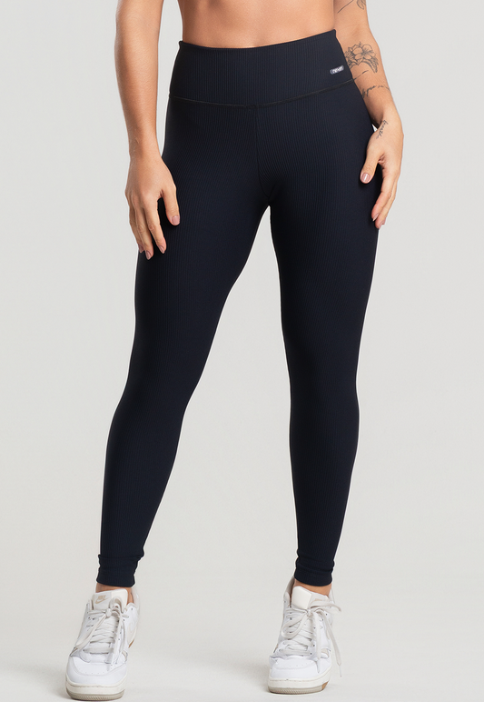 Legging Canelado Preto