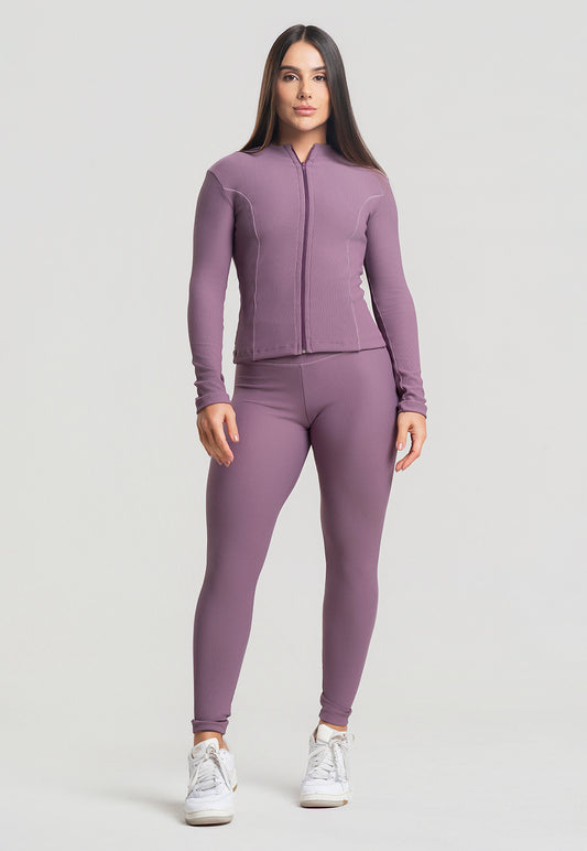 Casaco Esportivo Canelado Satin