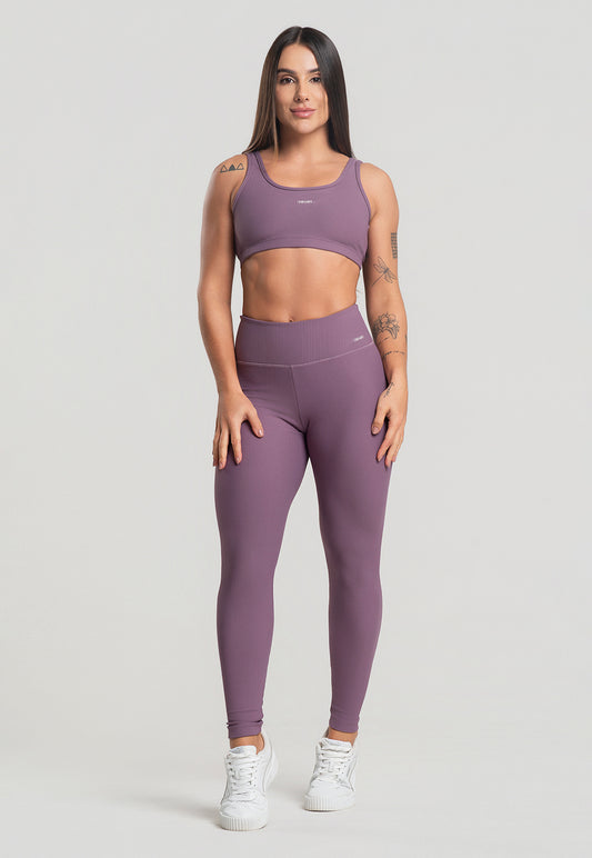 Conjunto Calça + Top Canelado Satin