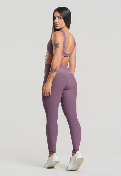 Conjunto Calça + Top Canelado Satin