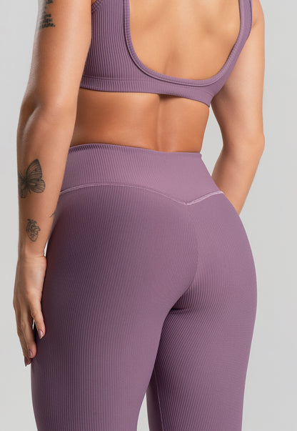 Conjunto Calça + Top Canelado Satin