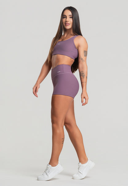 Conjunto Short + Top Canelado Satin