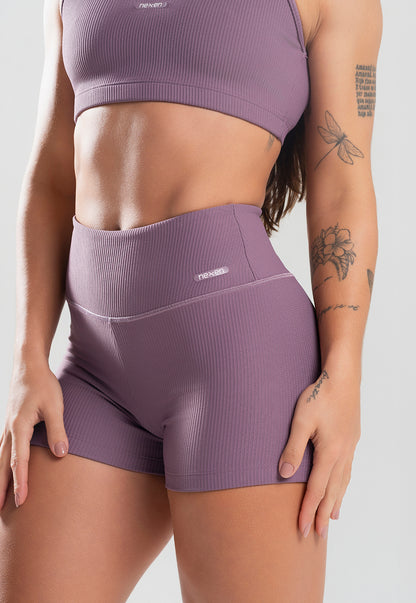 Conjunto Short + Top Canelado Satin