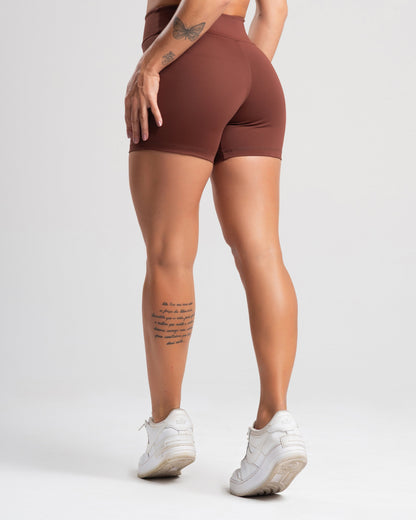 Short Tank Marrom Poliamida