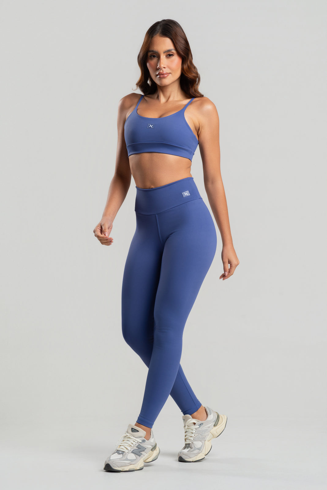 Conjunto Legging + Top Basic Blueberry